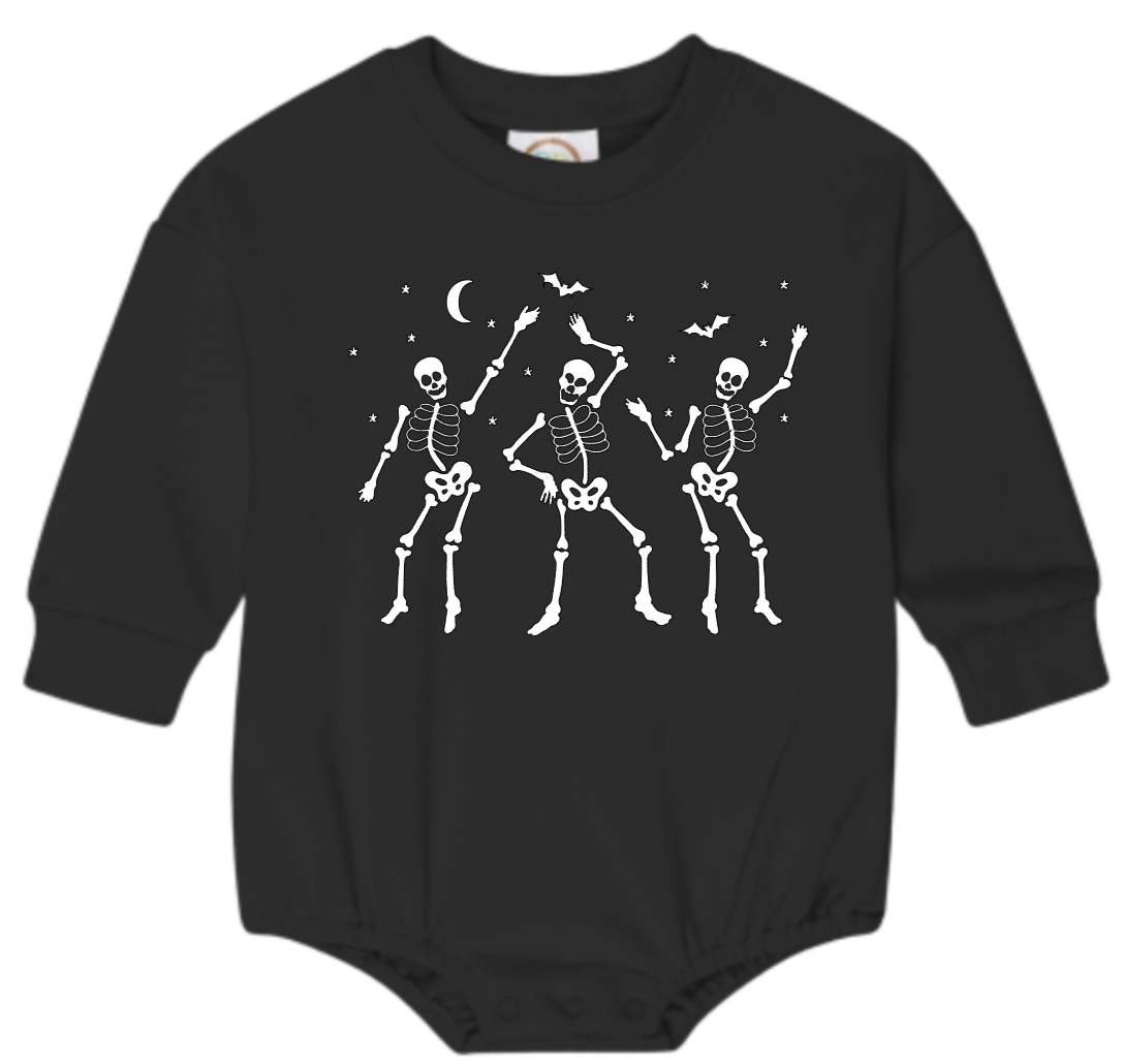 Dancing skeletons 2.0 bubble romper