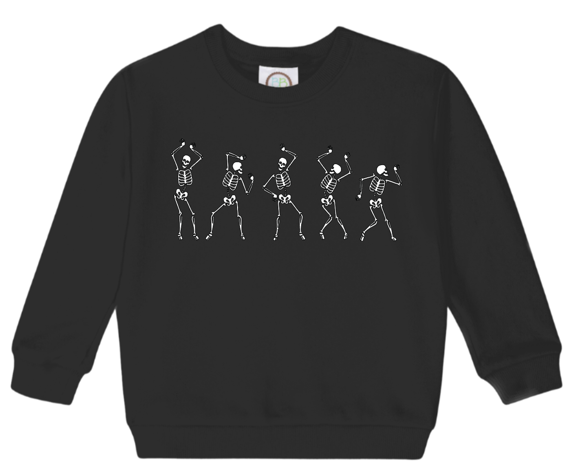 Dancing skeletons toddler sweatshirt