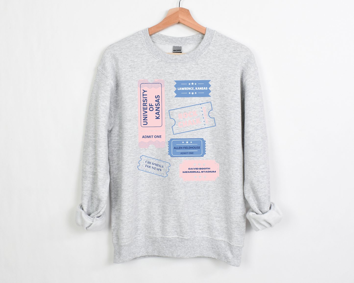 KU ticket sweatshirt