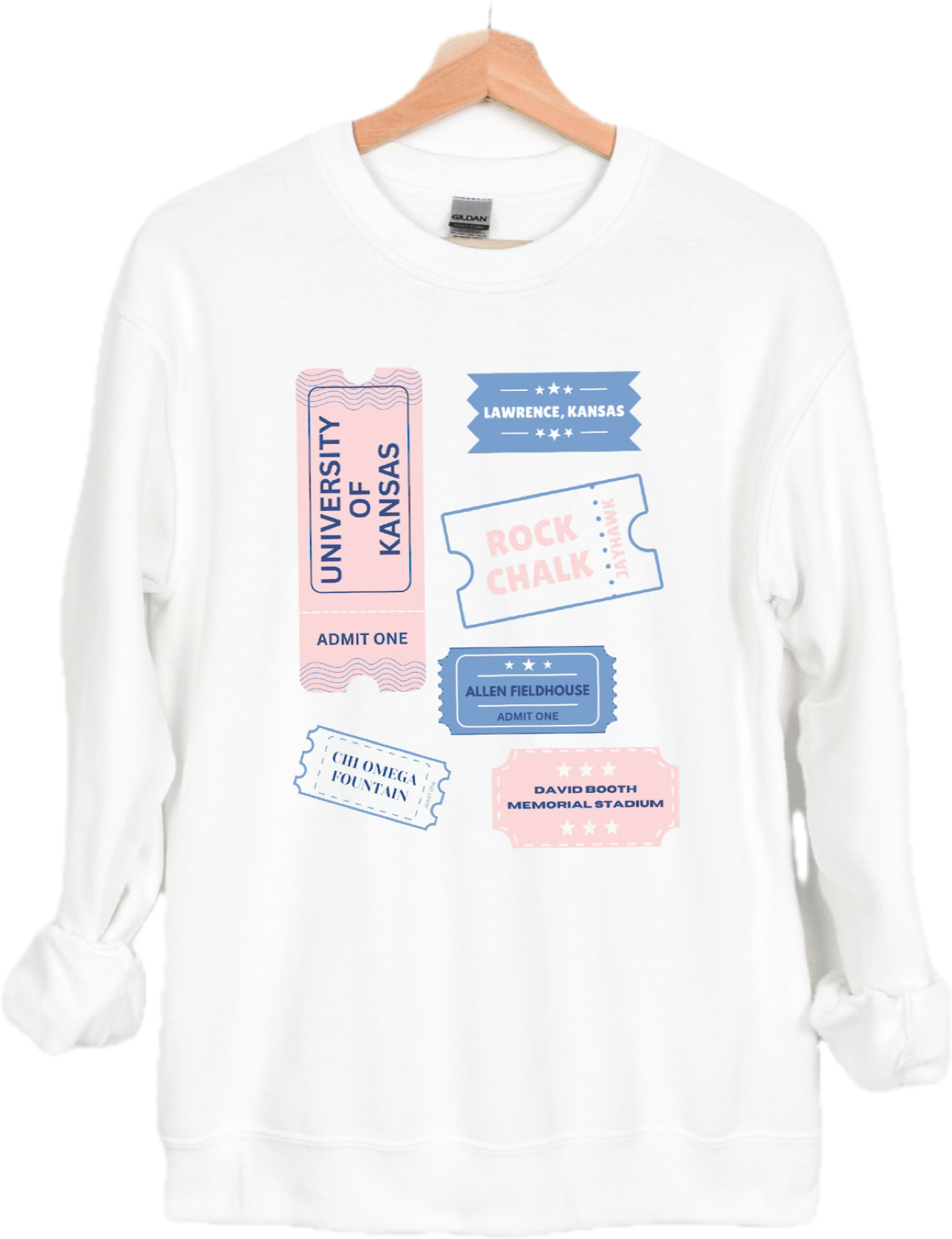 KU ticket sweatshirt