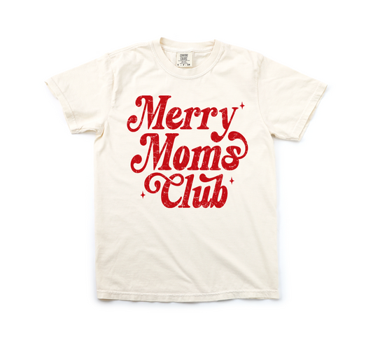 Merry moms club tee