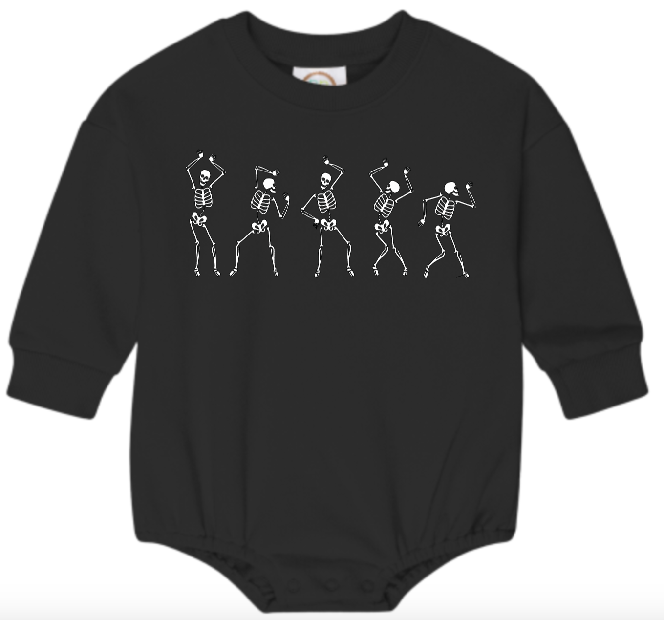 Dancing skeletons bubble romper