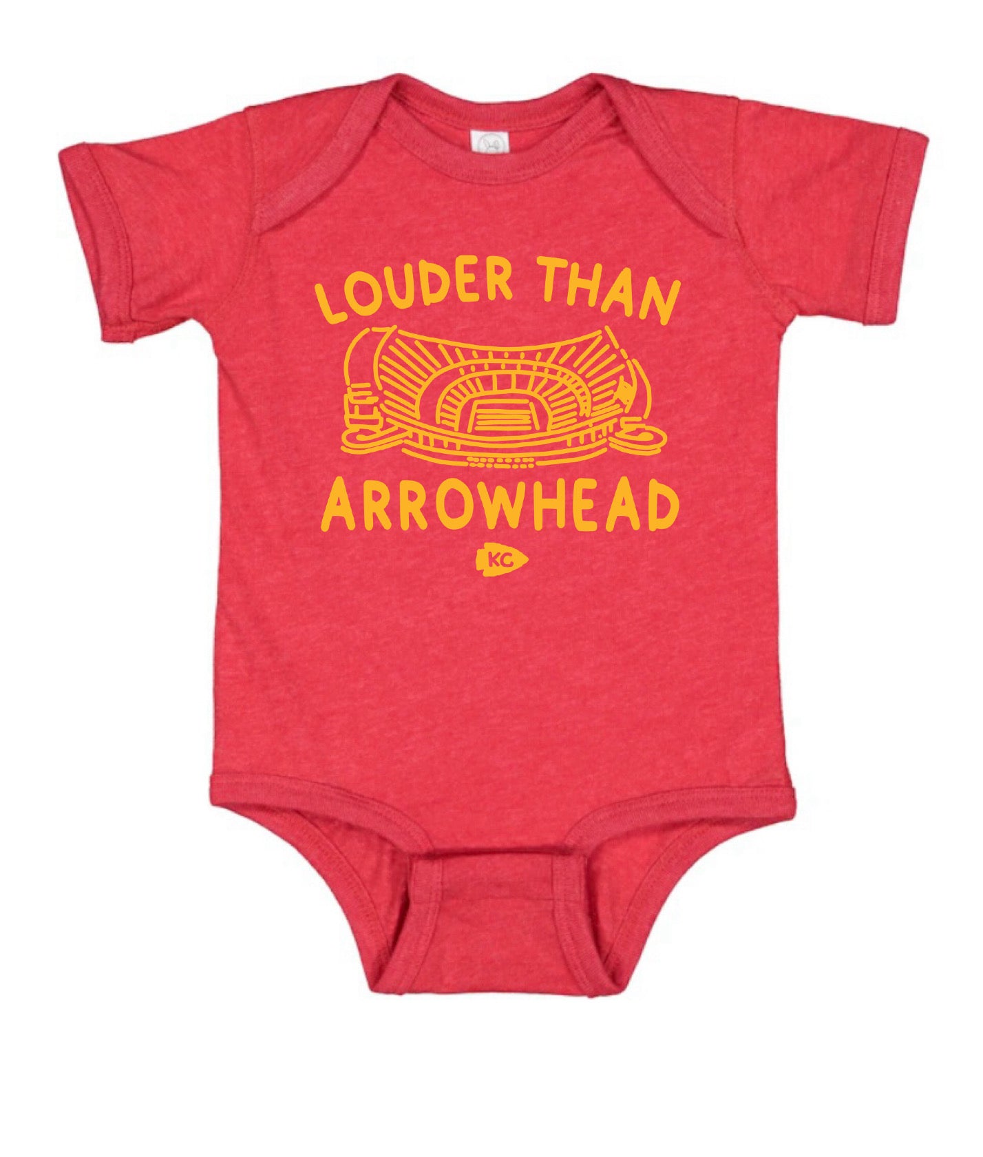 Louder than arrowhead onesie