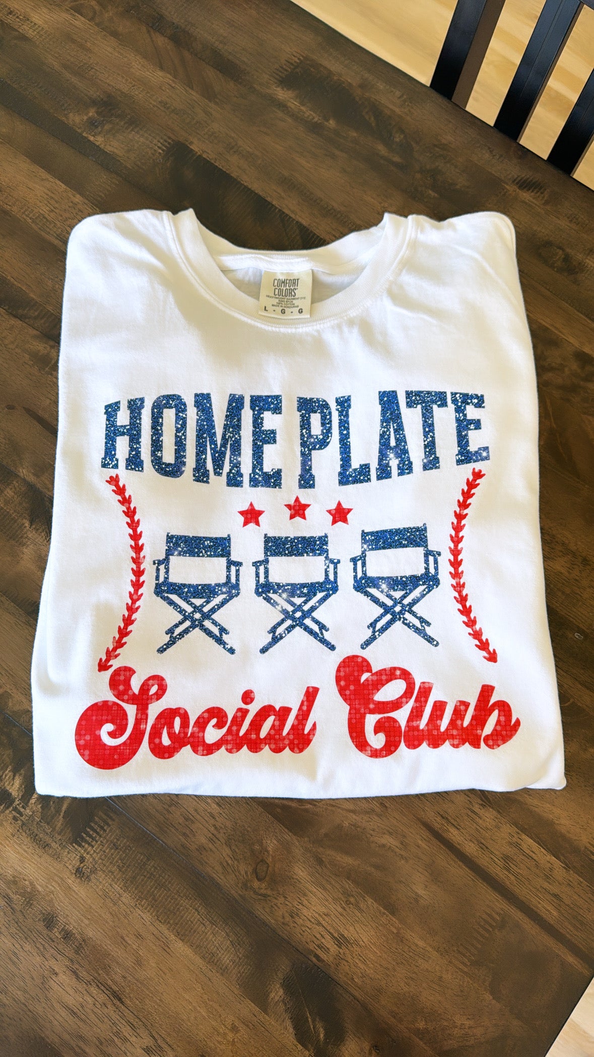 Home plate social club tee- Comfort Colors