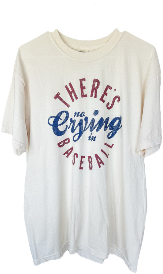 No crying in baseball tee- Comfort Colors