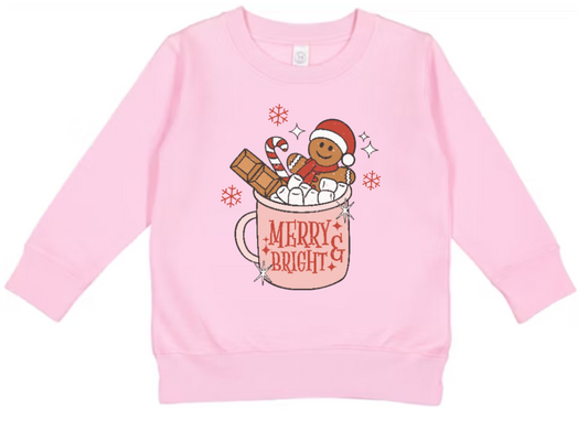 Toddler Merry and Bright sweatshirt