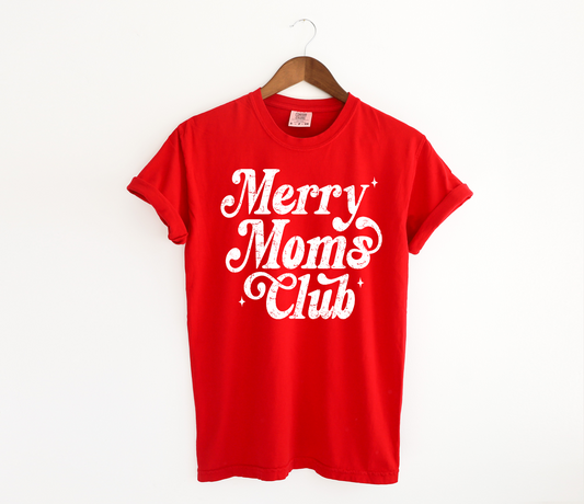 Merry moms club tee