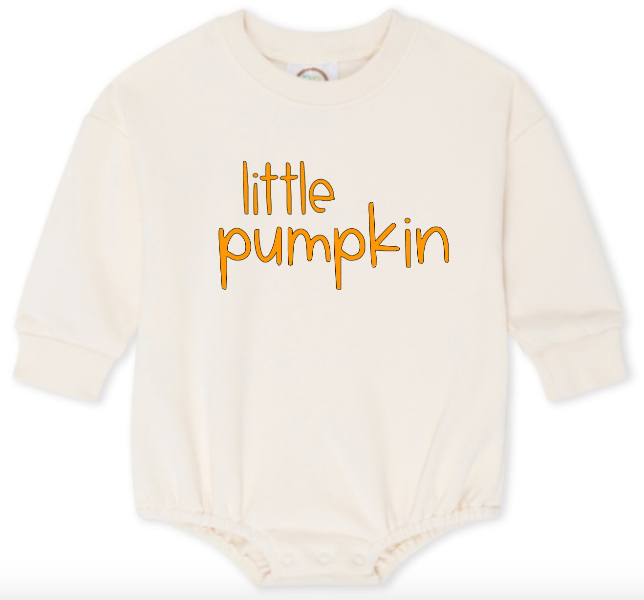 Little pumpkin bubble romper