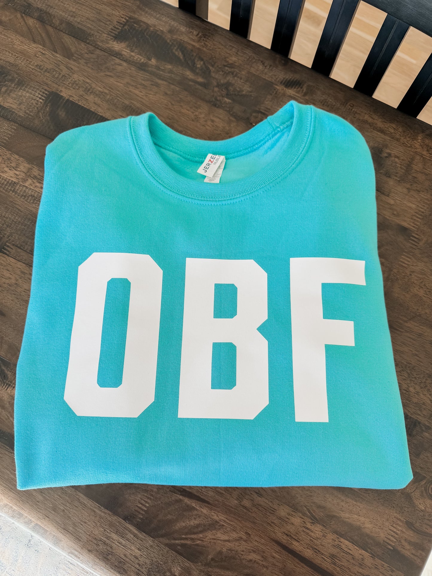 OBF- Blue crewneck