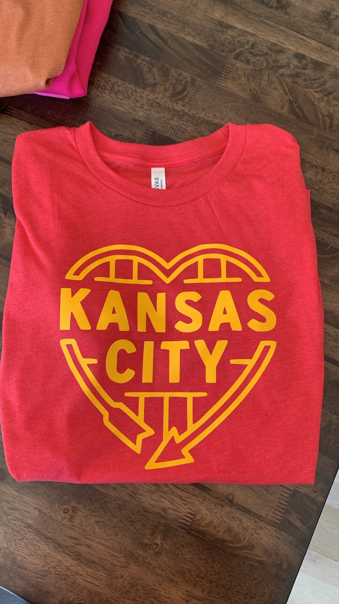 KC heart t shirt