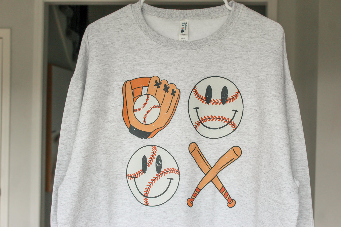 Baseball Smiley sweatshirt